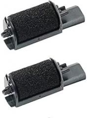 IR40 Black x [2 Pack] Ink Roller Compatible with Casio HR-8TE Plus HR-8TM Plus and Sharp XE-A Series Cash Registers and Calculators, 2 Pack
