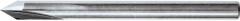 KYOCERA CM-082L070 Single Angle Chamfer Mill, Carbide, 82 Degree Angle, AlTiN, 2 Flutes, 1/8