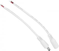 5 Pair 5 5x2 1mm Male Female DC Plug Jack Connector Cable Wire Fundamental of Cable Electronics for Power Male The Industry Jack DC with 5x2 1mm Female Conne (White)