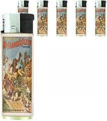 Refillable Electronic Lighter Set of 5 Pieces D-129 McFadden's Flats Begorram Ye've Punctured My Tire