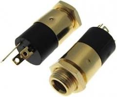 HQ 3.5mm Stereo Female Audio Jack Connector Panel Mount - Gold Plated 2
