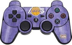 Skinit Decal Gaming Skin for PS3 Dual Shock Wireless Controller - Officially Licensed NBA Los Angeles Lakers Hardwood Classics Design