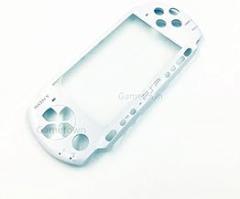 New Replacement Front Faceplate Shell Case Cover Plate for PSP 3000 3001 3002 3003 Console -White.