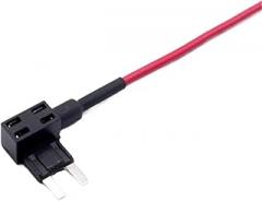 5pcs Car Fuse Box Electrical Outlet Circuit Slim Mini Blade Fuse Holder Fuse with Wire Car Electronics Parts(Small Size)