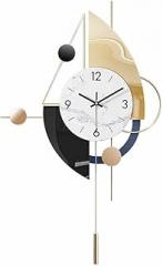 Electronic with Golden Pendulum for Living Room Home - Modern Design and Reliable Timekeeping