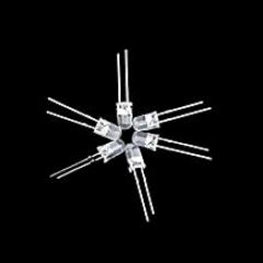 20pcs 5MM RGB slow flash fast flash F5 colorful red green blue LED (Transparent,Fast Flash)