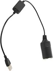 USB to 12V Car Adapter, Dual Port Cigarette Lighter Socket Converter with Female Outlets, Compatible for Driving Recorders, Electronic Dogs, and Car Chargers