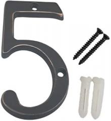 QCAA Traditional Heavy Solid Brass House Number 5, 6