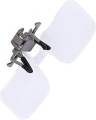 Magnifying Glass Clip-On 2X Magnifier Hands-Free Eyeglass Magnifier for Reading Electronics Watch Repair Needlework Crafts