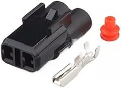 5-20 Set 6187-2801 6187-2804 Black MT 2.2 Series Automotive 2 Pin Power Waterproof Electronic Connector (Color : Female, Size : 5Sets)