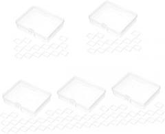 100pcs Bead Storage Containers Hinged Lid Organizer for Small Items for Jewelry Craft Supplies and Electronic Components