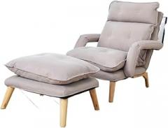 Lounge Chair Fabric Folding Single Sofa Chair Living Room Lazy Sofa Wholesale