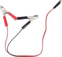 OUNONA 24v Sae to Alligator Clips Adapter Cable Motorcycle Charger Durable Power Supply for Batteries Solar Panels and Car Electronics