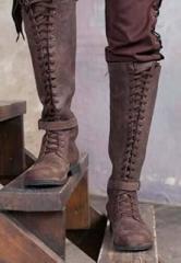 Generic medieval leather boots/Cosplay leather shoes looking for Good Leather Long Boot