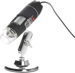 Microscope Observation 8 LED 1600X Portable Handheld Electronic Digital Microscope, with Bracket(1600X Plastic Base)
