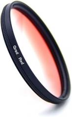 30mm Graduated Filter, Colorful Filtor Adjustable Grad Gradient Neutral Density Color Filtors for DSLR Camera Photography Red