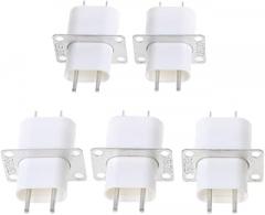 5Pcs Electronic Microwave Oven Magnetron 4 Filament Pin Sockets Converter Home