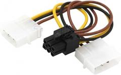 SATA Power Cable One Split Two 6P to IDE4 10 12P Pin Motherboard Solid State Drive C0innected Graphics Card Adaptier Cable New 2026 High for Reliable Electronic Component