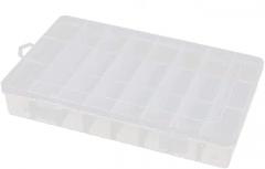 NEW LON0167 Plastic Rectangular 24 Slots Electronic Components Storage Box Case 19.5x13.2cm(Rechteckiger Kunststoff 24 Steckpltze fr elektronische Komponenten Aufbewahrungsbox 19,5x13,2 cm