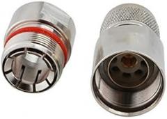 Rf Electronics Wire Terminal Coaxial Cable Copper Alloy Connector N Male Straight Clamp for Corrugated Copper 1/2 Ships from USA