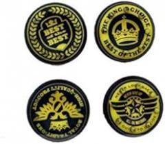 4 PCS Silicone Analog Thumb Stick Cap Joystick Caps for PS4 PS3 Xbox One Xbox 360 Controller (Yellow)