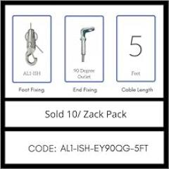 GRIPPLE UL Approved Angel Integrated Hook Hanger, Sold 10/Zack Pack, Made in USA (AL1-ISH-EY90QG-5FT)