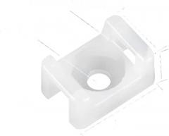 Acable Tie Mount 100PCS Multi-use Seat Wire Buddle Type Plastic Holder White Black New 2025 High for Reliable Electronic Component, Precision, Stable Performance