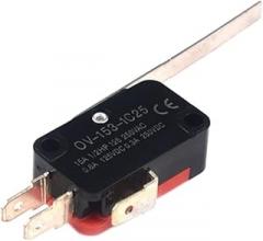 10pcs/lot OV-153-1C25 Limit Switches Long Straight Hin Lever Type SPDT Switch for Electronic Measuring Appliance