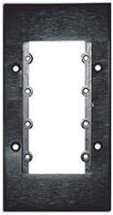 Frame-2G Frame for Wall Plate Inserts, 2 Gang, Grey