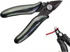3.5 Inches Mini Cutter with Lock,Diagonal Pliers Small Soft Cutting Electronic Pliers Wire Insulated Rubber Flush Cutters, Small Wire Snips, Micro Wire Cutter with Spring