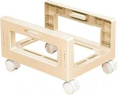 Office PC Tower Stand, PC Tower Stand Holder with Rolling Caster Wheels, Mobile CPU Stand for Floor Carpet Gaming PC Case Accessories(White)