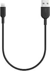 Anker Powerline II Lightning Cable,Apple MFi Certified,USB Charging/Sync Lightning Cord Compatible with iPhone 11 Series/SE/Xs/XR,and More(1FT,Black)