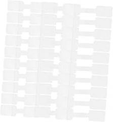 Uonlytech 100pcs Self-Adhesive Cable Labels Writable Cord Tags for Electronics and Office Organization Blank Cable Identification Stickers for Home and School Use