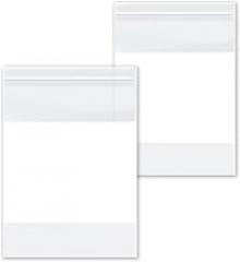 PSBM 1000 Count 2 Mil 10 Inch x 12 Inch, White Block Reclosable Poly Bags, With Write-On Block, Clear Zip Plastic Bag, Lock Seal Zipper For Packing, Storing, Organizing & Shipping Products