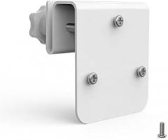 Metal Gutter Mount Bracket for Eufy Security Camera S4/S340/E42/E30, Weather-Resistant White Outdoor Holder for Optimal Positioning and Stable Installation on Home Gutters