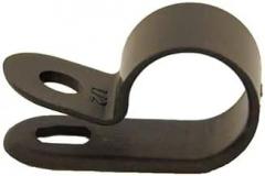 Cable Clamp, 1 In, Black, PK100