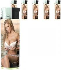Hawaiian Pin Up Girls Hawaii Set of 5 Lighters S2 Electronic Refillable Flame Cigarette Smoking