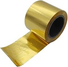 Width 5mm Brass Metal Foil Roll, Thickness 0.1~0.5mm Antique Brass Sheet Roll, for Electronic Component Brass Foil Roll(0.15mm)