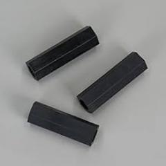 100 Pcs Stud Screw Hollow Hexagonal Isolation Stud M2.5X10 National Standard 66 Nylon Black Bag HTP2.5-10H