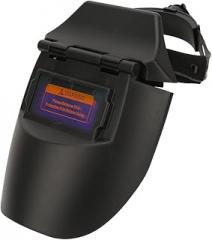 Fixed Front Welding Helmet Auto Darkening Welding Mask for Construction Site Electric Gas Welding Blue (Black)