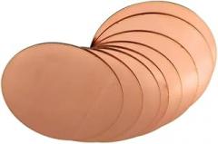 Copper Sheet 5pcs T2 Copper Round Discs, 30X0.8mm Pure Copper Round Plate Circular Sheet for Electronic Equipment