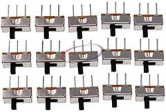 20PCS SS12D00G3 Slide Switch 2 Position SPDT 1P2T 3Pin PCB Panel Mini Vertical Toggle Switches for DIY Electronic Accessories