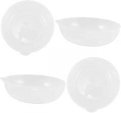 4pcs Digital Kitchen Weighing Pan Scale for Food Jewelry Scale Tray Electronic Pan Lightweight Accurate Plastic