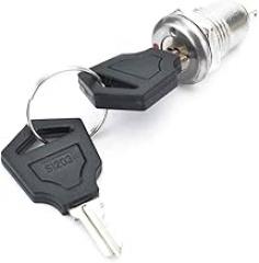 Zinc Alloy Electronic Itch 12mm ON Off Loc Switch Phone Loc Security Power Switch Tubular Terminals+2 Eys 2 Position