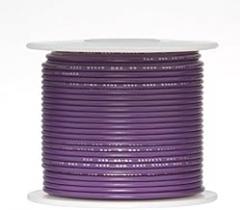 20 AWG Gauge Stranded Hook Up Wire, 100 ft Length,Violet, 0.0320