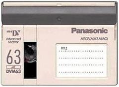 PANASONIC AYDVM63AMQ Professional Quality MiniDV Tape