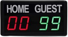 LED Portable Digital Scoreboard, Desktop Electronic Scoreboard with Remote Control, Used for Gaming sandbags/Basketball/Table Tennis/Baseball/Tennis/Volleyball Indoor and outdoo