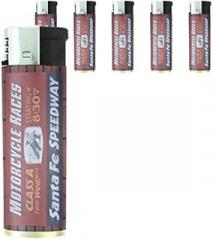 Refillable Electronic Lighter Set of 5 Pieces D-258 Motorcycle Races Santa Fe Speedway Class A