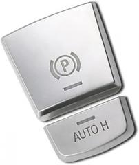 Car Interior Compatible with BMW for F15 X5 2014 2015 2016 2017 2018 ABS Car Interior Electronic Handbrake Parking Switch Decorative Sticker Cover