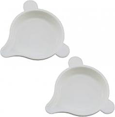 2PCS Jewellery Tool Diamond Electronic Balance Scales Weighing Powder Trays White Narrow Mouth Plastic Weighing Trays for Weighing Liquids and Powders and Gemstones